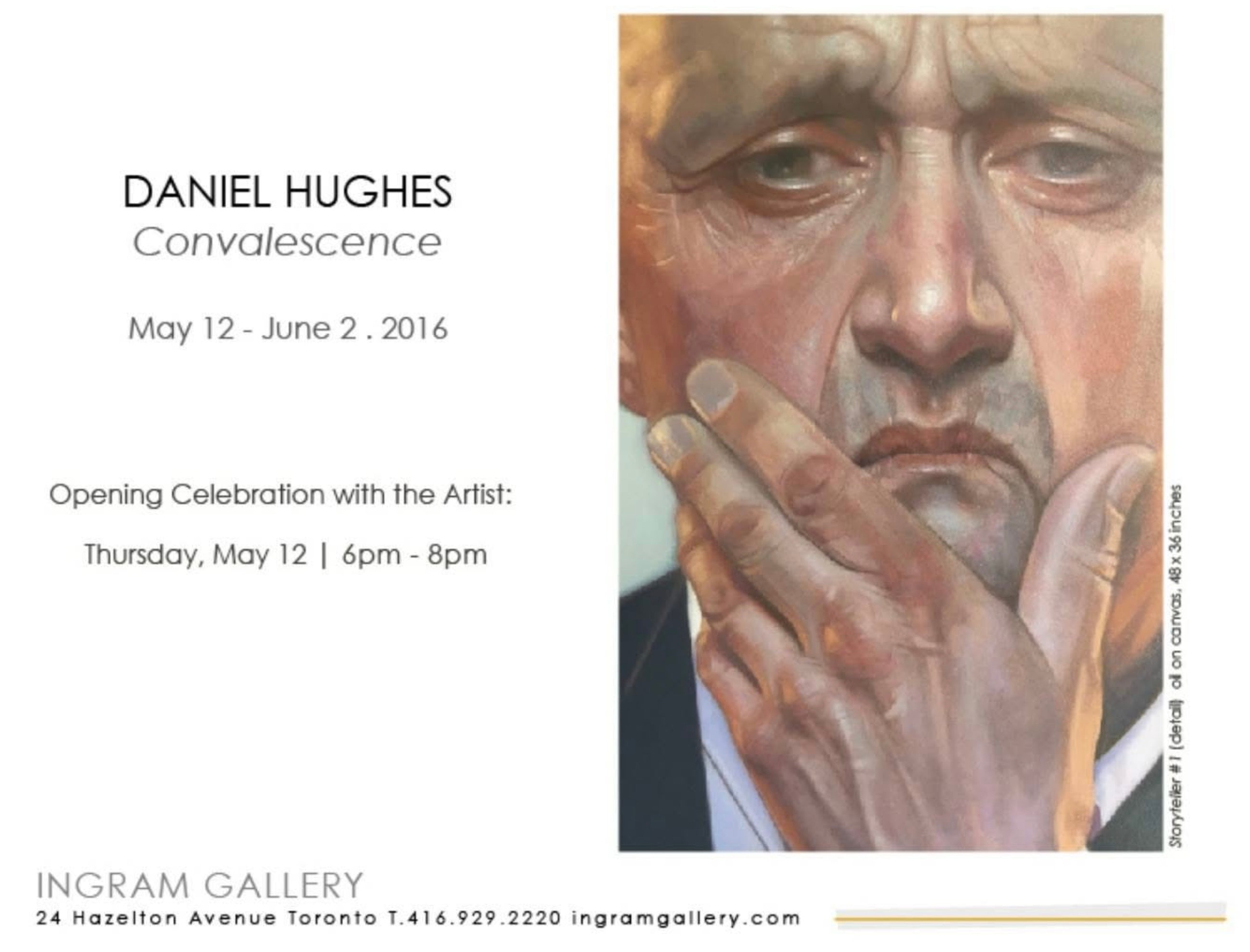 Daniel Hughes — Convalescence, Ingram Gallery, May 12 – June 2, 2016
