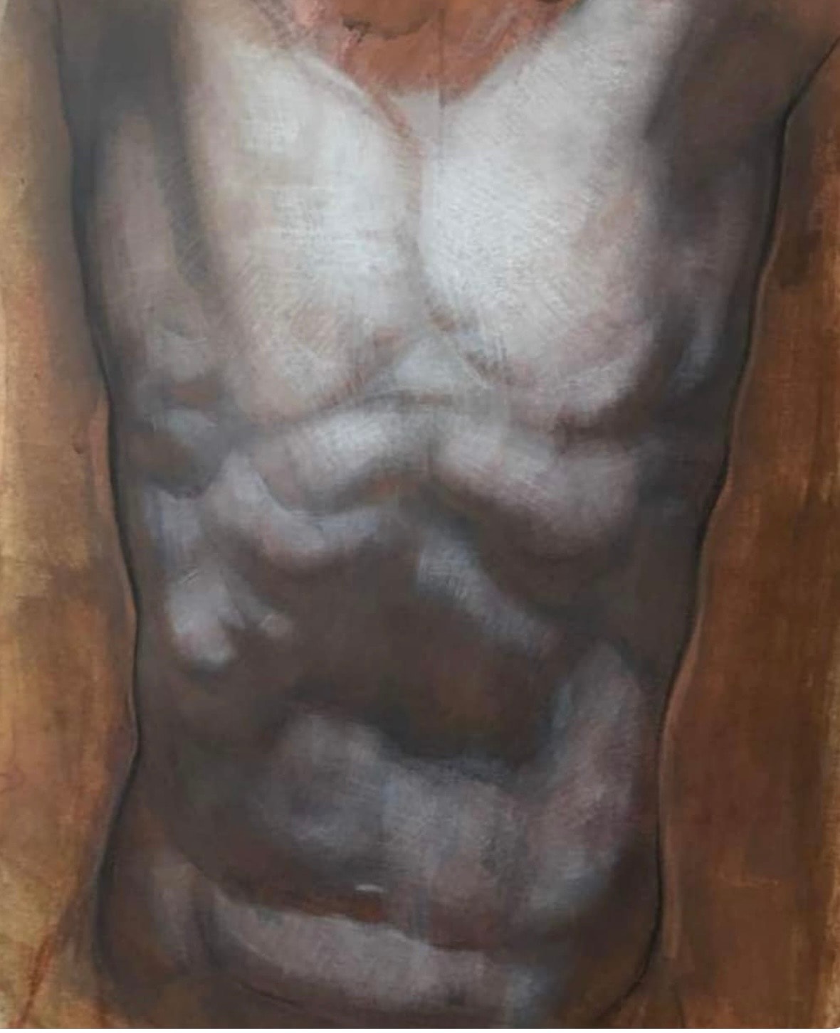 Torso study — oil on canvas